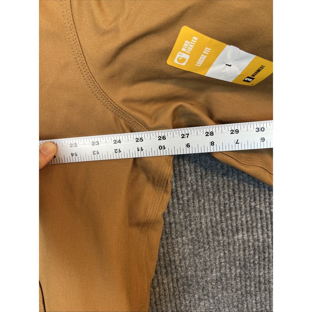 Carhartt Mens Iconic J140 Firm Duck Flannel Lined Active Jacket Brown Size Large - Picture 6 of 10